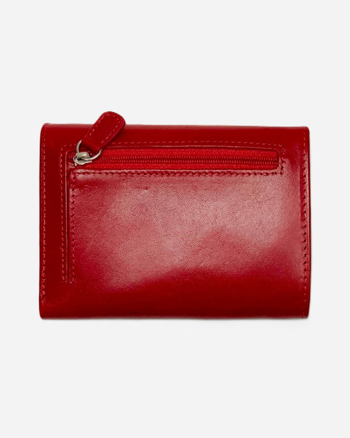 Portafoglio donna ERA in vera pelle rosso