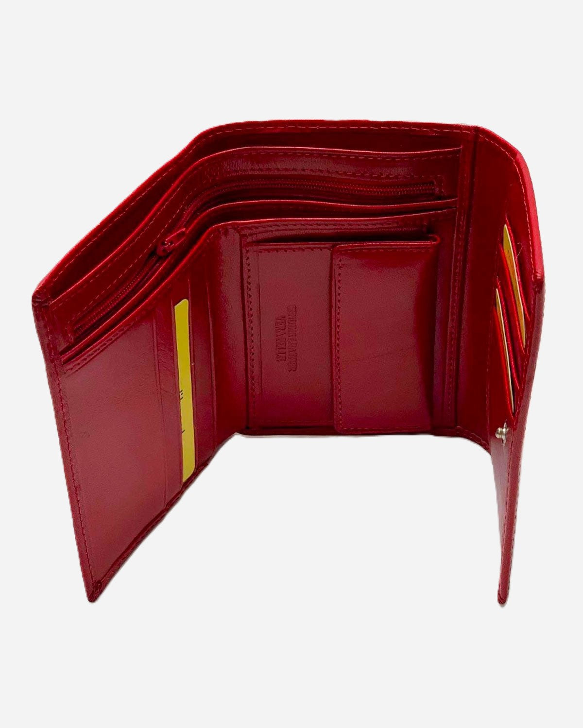 Portafoglio donna ERA in vera pelle rosso