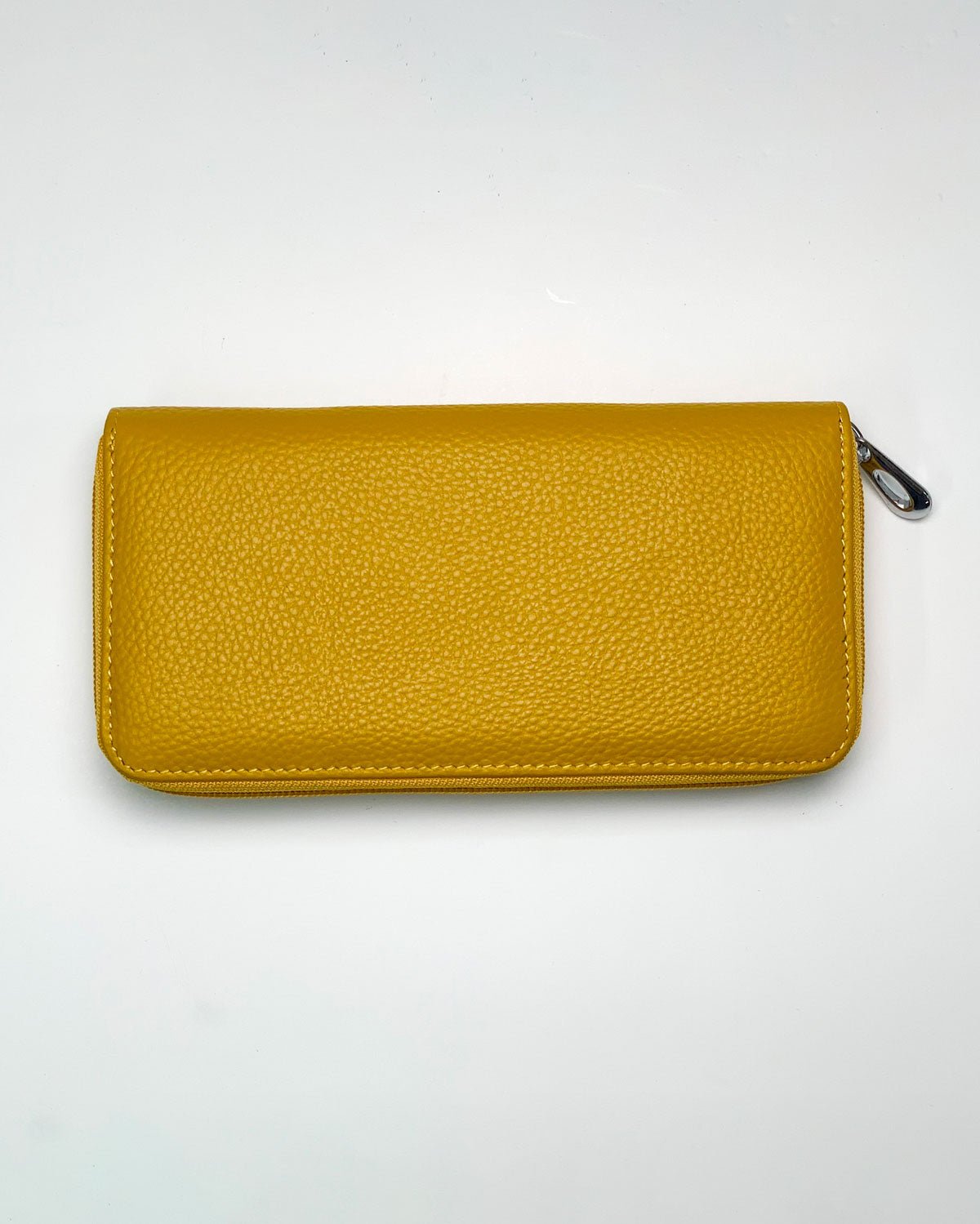 Portafoglio Portamonete Porta Carte donna Giunone in vera pelle artigianale Giallo - Alidiluna