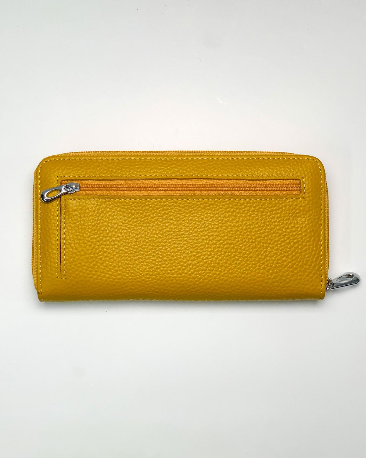 Portafoglio Portamonete Porta Carte donna Giunone in vera pelle artigianale Giallo - Alidiluna