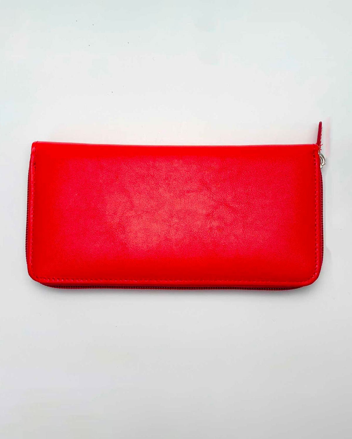 Portafoglio Portamonete Porta Carte donna Minerva in vera pelle artigianale rosso - Alidiluna