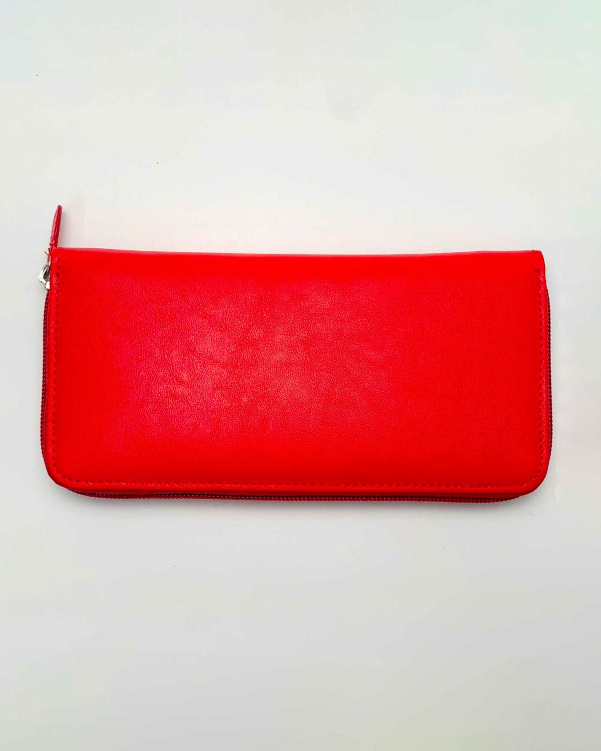 Portafoglio Portamonete Porta Carte donna Minerva in vera pelle artigianale rosso - Alidiluna