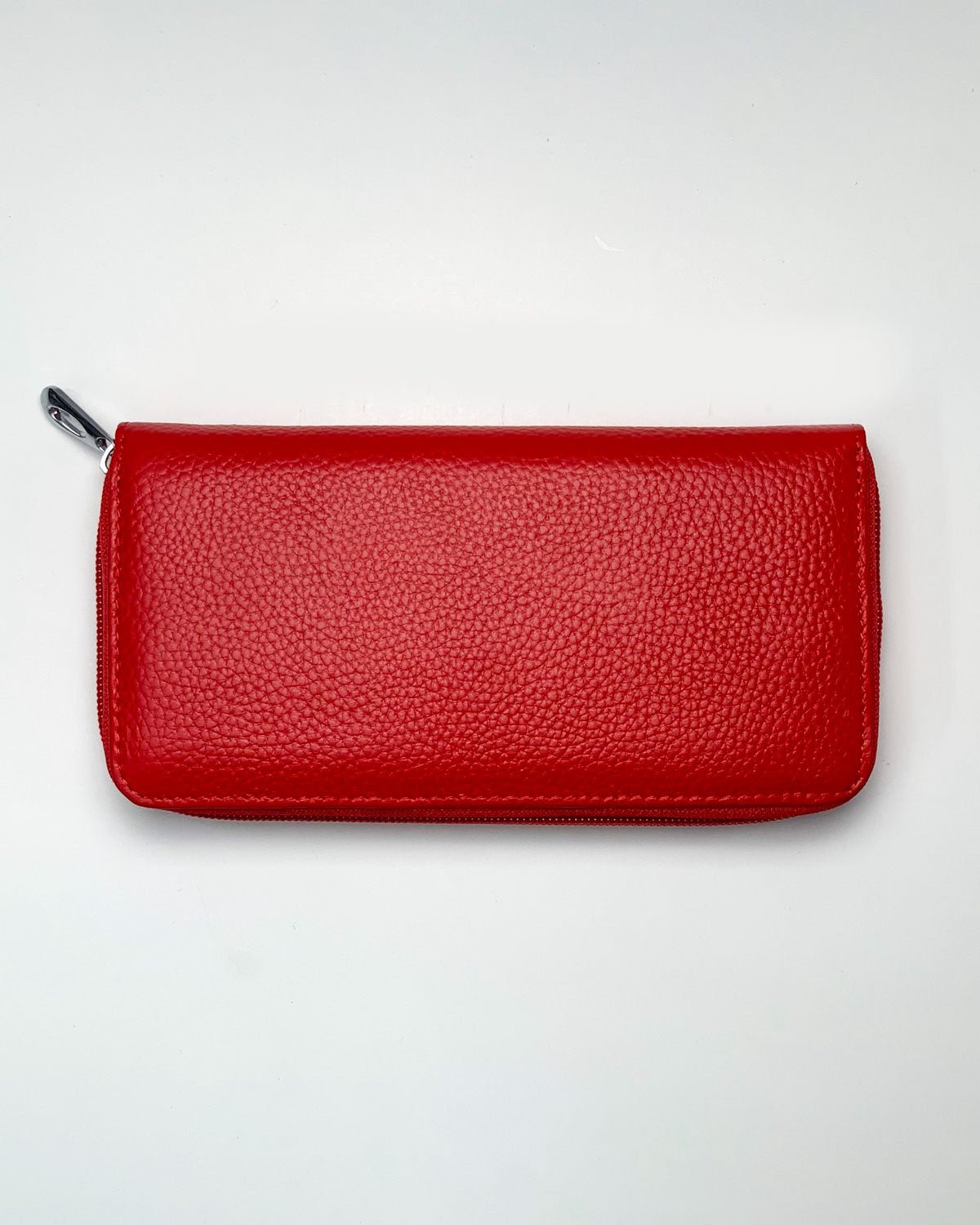 Portafoglio Portamonete Porta Carte donna Nefertari in vera pelle artigianale Rosso - Alidiluna