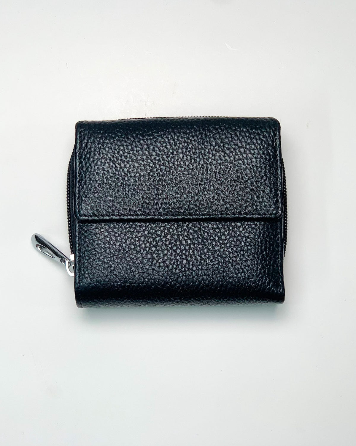 Portafoglio Portamonete Porta Carte donna uomo Artemide in vera pelle artigianale Nero - Alidiluna