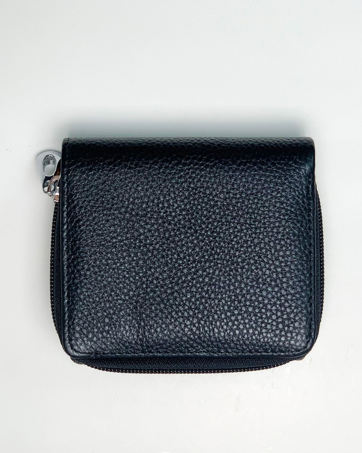 Portafoglio Portamonete Porta Carte donna uomo Artemide in vera pelle artigianale Nero - Alidiluna