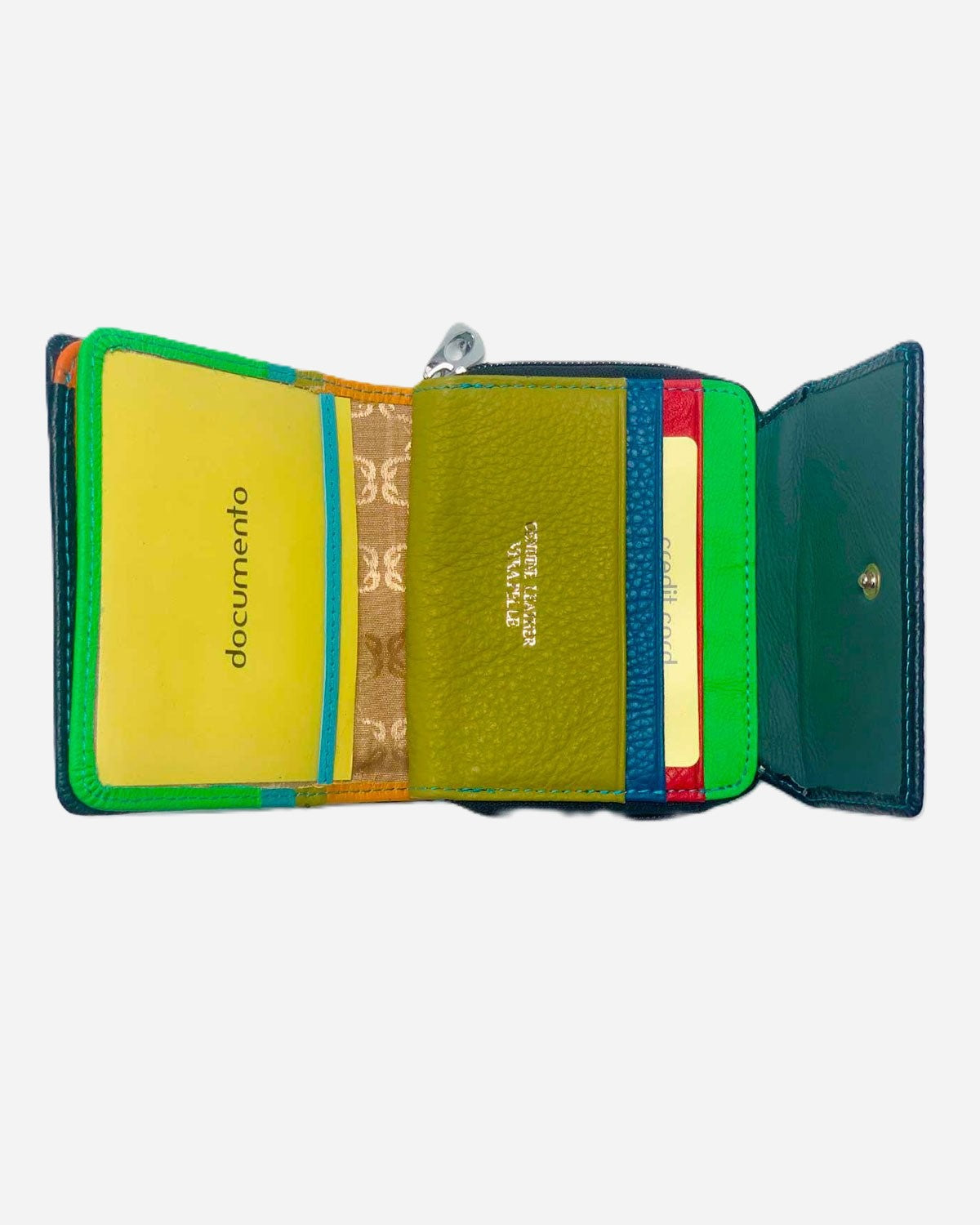 Artemide Genuine Leather Handcrafted Wallet Card Holder for Women and Men in Black 