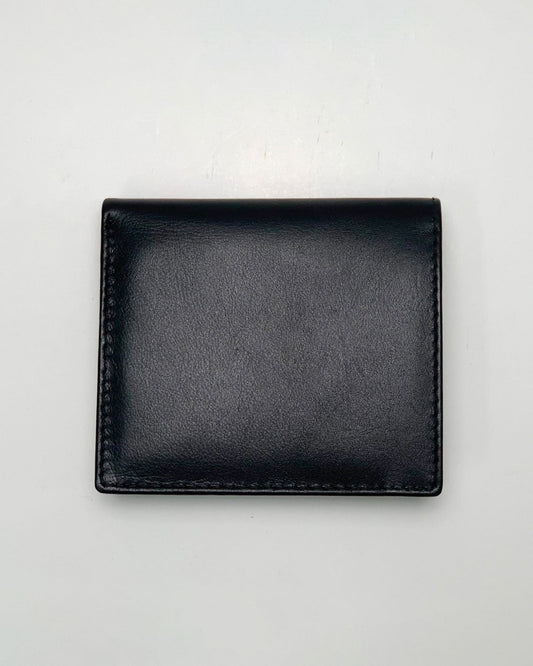 Portafoglio Portamonete Porta Carte uomo Achille in vera pelle artigianale Nero - Alidiluna