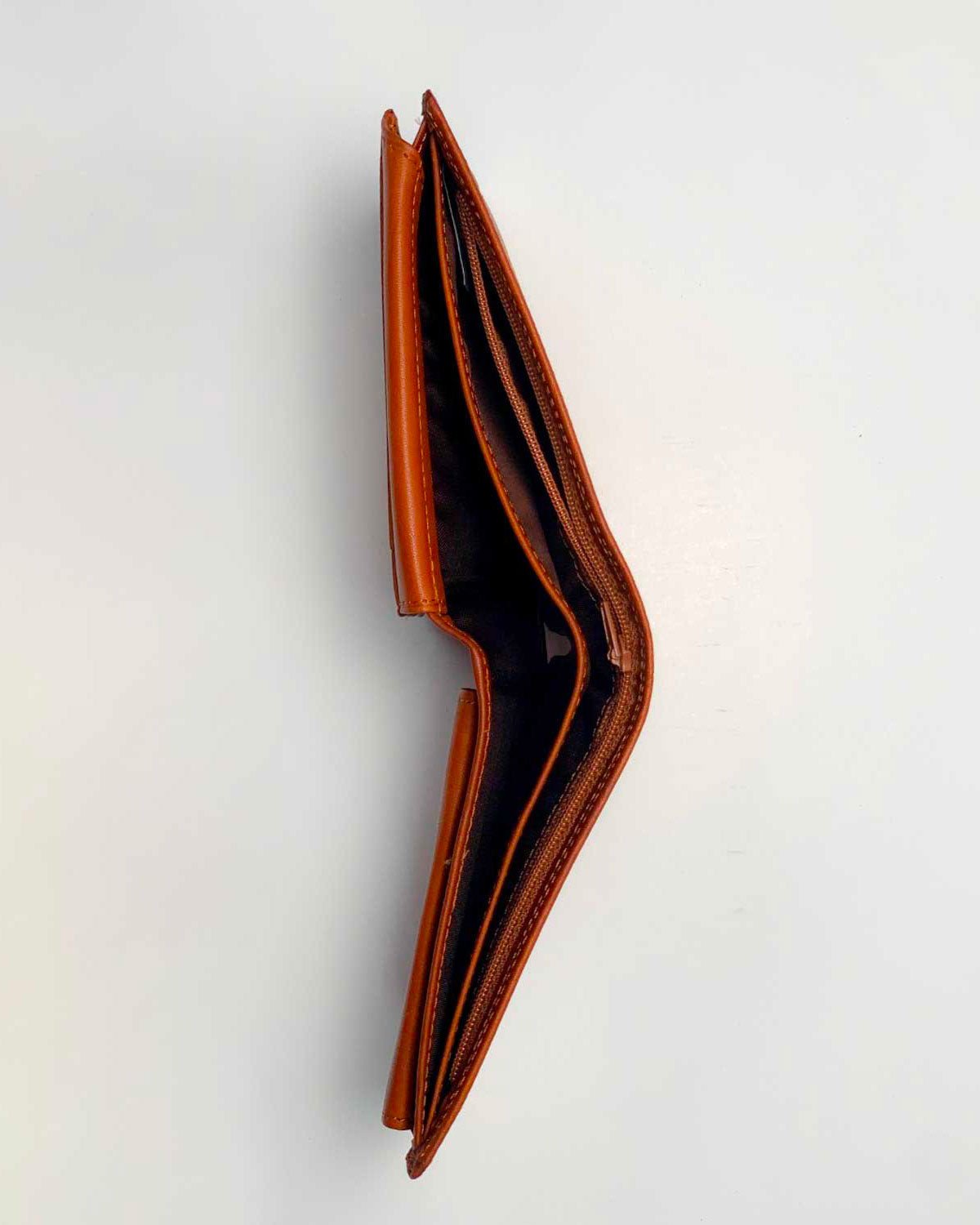 Portafoglio Portamonete Porta Carte uomo Ercole in vera pelle artigianale Cognac - Alidiluna