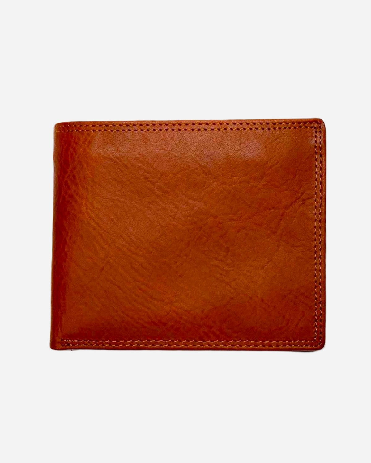 Ercole Men's Wallet Coin Purse Card Holder in Genuine Cognac Handcrafted Leather