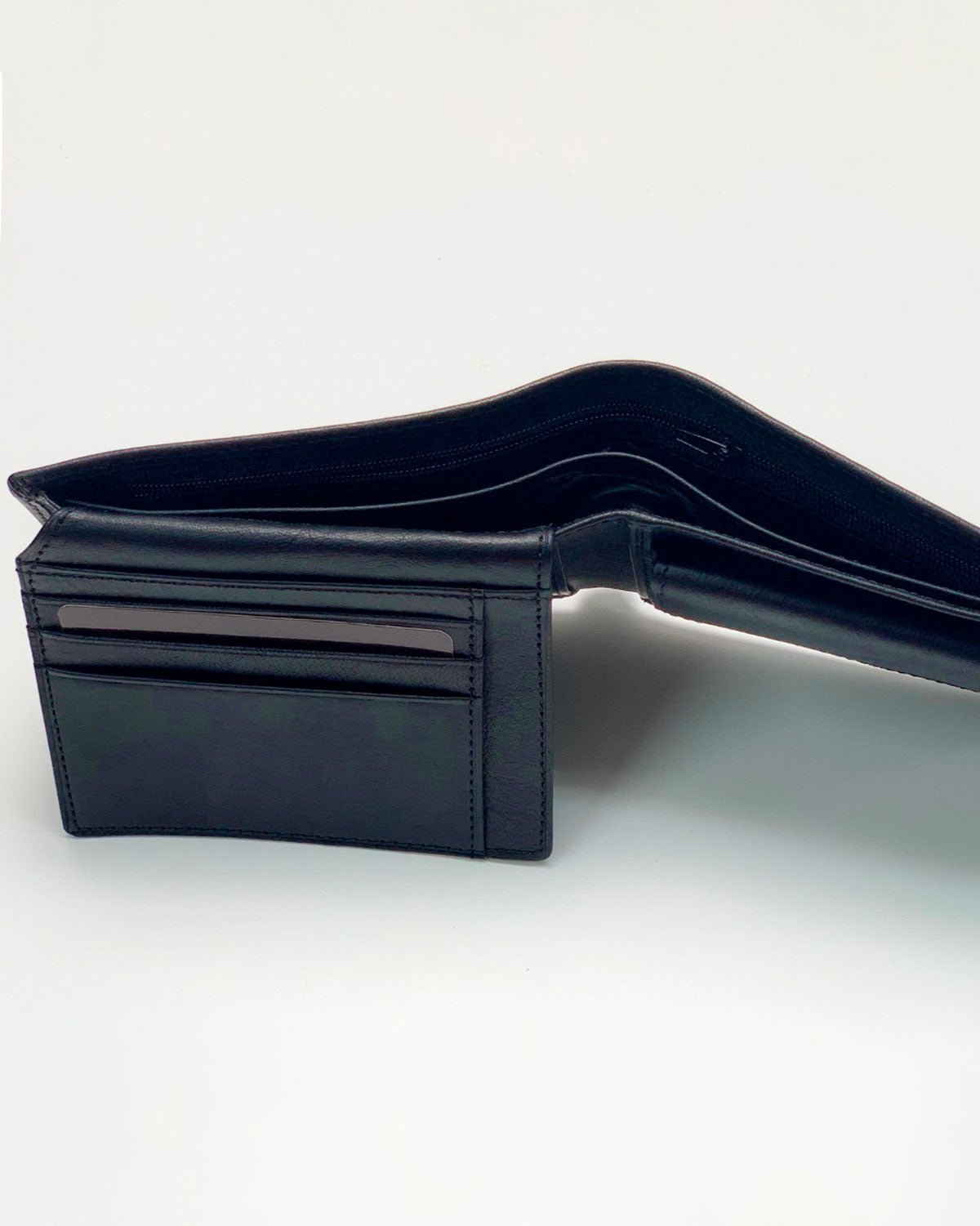 Portafoglio Portamonete Porta Carte uomo Ercole in vera pelle artigianale nero - Alidiluna