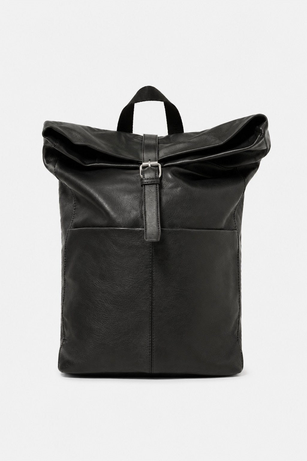 Leda Women's Backpack in Black Eco-Leather for Laptop