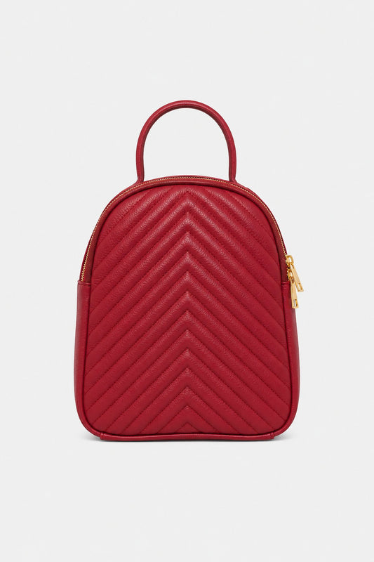 Zaino Donna CINZIA in Vera Pelle Rosso | Made in Italy